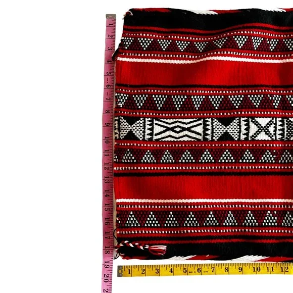 Set 2 Southwestern Aztec Wool ? Indian Blanket Throw Pillow Sham Cover 27x18